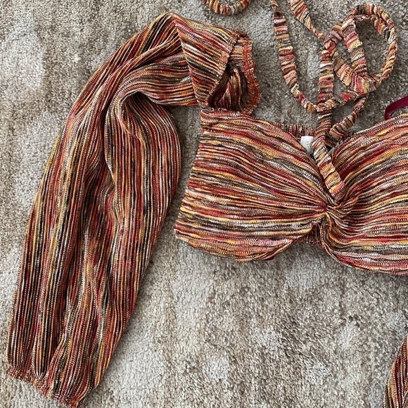 Ronny Kobo Swayze Top in multi crop top - Picture 6 of 7